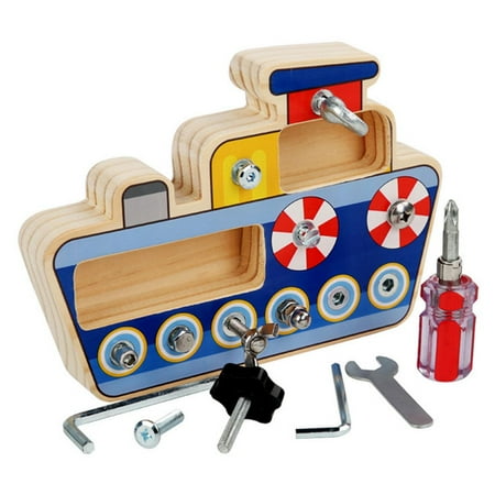 

Fovolat Wood Screw Toys|Screw and Nut Combination Disassembly Toy with Water-Based Paint|Preschool Educational Toys for Children Kids