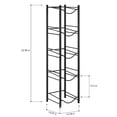 thumbnail image 5 of Bucket Rack, 5 Tier 5 Gallon Water Bottle Rack Water Bottle Storage Rack, Black, 5 of 9