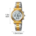 thumbnail image 2 of Digital Watch Womens Digital Analog Alarm Multifunctional Stainless Steel Strap Waterproof Chronograph Calendar Luminous for Men Women Southeast asia Daily Watch Birthday Adjustable Buckle, 2 of 9