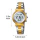 thumbnail image 3 of Reloj analógico-digital multifuncional con correa de acero inoxidable, resistente al agua, cronógrafo, calendario, alarma, luminiscente, para hombres y mujeres, caja de 33.7 mm., 3 of 9