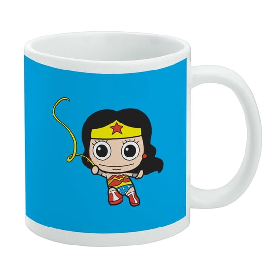 Wonder Woman Cute Chibi Golden Lasso White Mug