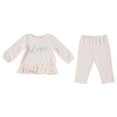 thumbnail image 2 of Kyle & Deena Baby Girl 2 PC French Terry Pant Set, Sizes Newborn-24 Months, 2 of 2
