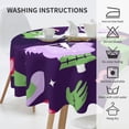 thumbnail image 6 of ZICANCN Round Table Cloths 60 Inch, Halloween Spooky Scary Celebration Eve Table Cover Waterproof Washable Outdoor Picnic Tablecloth, 6 of 8