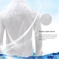 thumbnail image 4 of Sanbonepd Women Solid Color Rain Jacket Outdoor Plus Size Hooded Windproof Loose Coat Trendy, 4 of 4