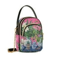 thumbnail image 7 of FORMRS Crossbody Bag for Women Shoulder Cell Phone Purse with Zipper, White Vibrant Flowers, 7 of 7
