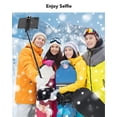 thumbnail image 3 of BlitzWolf Mini Portable Selfie Stick Extendable Tripod with Wireless Remote Control Bluetooth Photo Stick, Black, 3 of 8