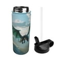 thumbnail image 2 of Sikiie Cloud Sky Green Dragon Print 18OZ Insulated Straw Cup, Portable Leak-proof Sports Water Bottle, Stainless Steel Water Cup Suitable for Home and Outdoor, 2 of 8