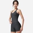 thumbnail image 4 of Active Women's Strappy Back Fitted Tank Top with Scoop Neck - Large, Gray, 4 of 7