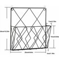 thumbnail image 2 of lune-Hanging Magazine Rack Metal Magazine Rack, Newspaper Rack Newspaper Basket Wall Mounted Magazine Rack with 2 Hooks for Magazines, Books and Office Documents (Black), 2 of 5