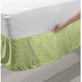 thumbnail image 2 of Garden Art Bed Skirt, Blossoming Spring Flora in Green Shades Style Nature Inspired Pattern, Elastic Bedskirt Dust Ruffle Wrap Around for Bedding Decor, 4 Sizes, Multicolor, by Ambesonne, 2 of 2