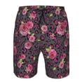 thumbnail image 4 of Yiaed Rose Mix Leopard 2 Print Men's Swim Trunks with Lining Quick Dry Sports Shorts Beach Shorts Boardshorts-XX-Large, 4 of 5
