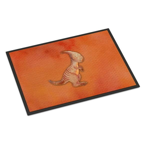 Parasaurolophus Watercolor Doormat 18x27