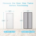 thumbnail image 2 of Fiberglass Magnetic Screen Door - Heavy Duty Mesh with Full Frame Hook and Loop Powerful Magnets That Closure Automatically, Door Screen Mesh Net, 2 of 5