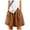 Brown, variant on Women Palazzo Pants Summer Shorts Casual Loose Wide Leg Linen Cropped Solid Color High Waist Drawstring Pants Regular Size Trousers