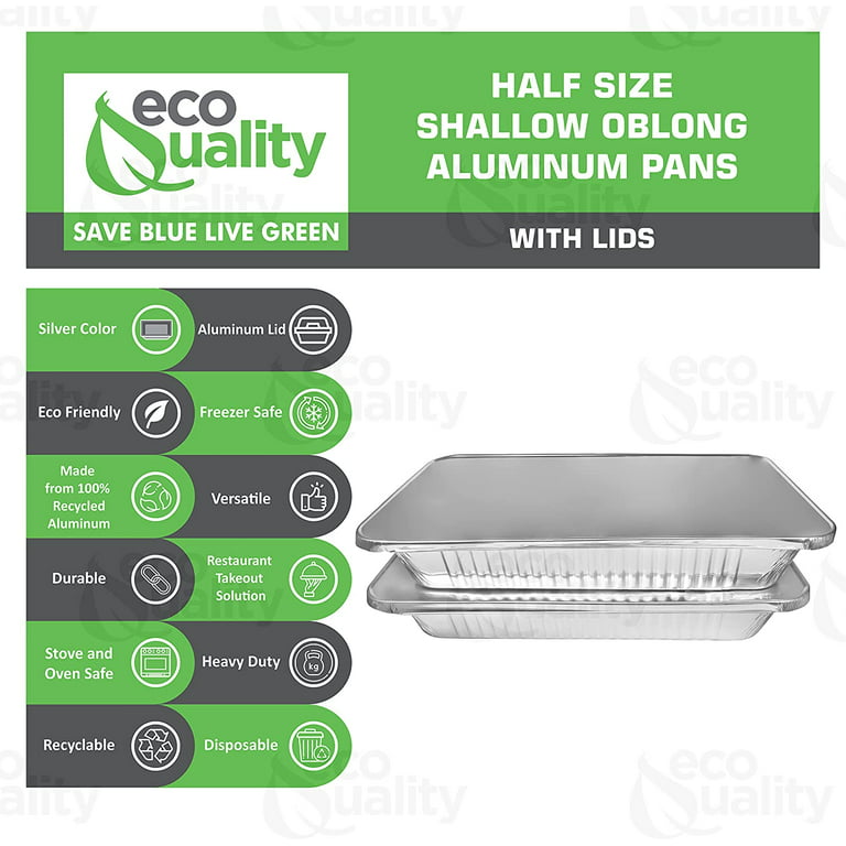 20 Pack] 9x13 Disposable Foil Pans Aluminum Drip Pans/Trays(9x13