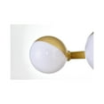 thumbnail image 6 of Living District Majesty 4-Light Metal Bath Sconce in Brass/Frosted White, 6 of 6