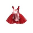 thumbnail image 2 of ITFABS Noël Bande Santa Claus Impression U-Forme de Cou Tulle Romper, 2 of 9