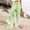 Green, variant on Womens Trousers Wide Leg High Waist Loose Fit Trousers Pants for Women Linen High Cut Summer Fall Trousers Pants 2024