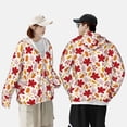 thumbnail image 4 of Balery fall laef Maple Sudadera ligera de manga larga con capucha y protección solar UPF 50+ para hombre y mujer, ideal para pesca y running-Medium, 4 of 7