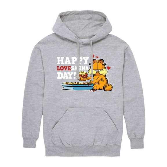 Garfield - Valentine's Day - Men's Pullover Hooded Fleece Sweatshirt