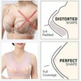 thumbnail image 4 of Bras! Ashirexll Bras for Older Women, Full Coverage Wireless Solid Color Traceless Comfortable No Steel Ring Breathable Gathering Bra Pink 4XL, 4 of 6