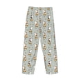 thumbnail image 3 of Vsdgher Dog Riding Skateboard Print Mens Pajama Pants Sleep & Lounge Pants, PJ Bottoms With elastic waistb and Pockets, 3 of 5