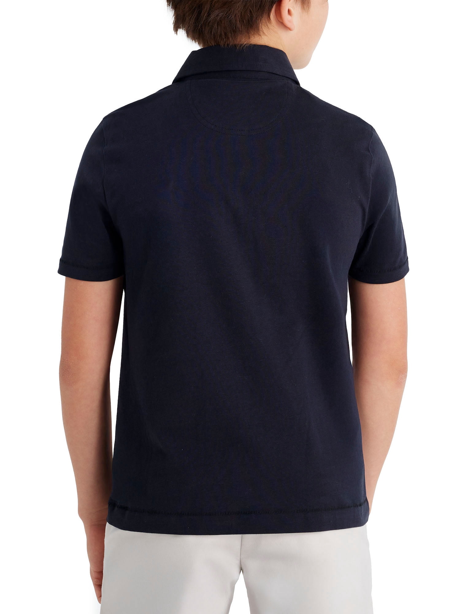 U.S. Polo Assn. Boys Solid Pep Rally Jersey Polo Shirt, Sizes 4-18