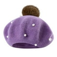 thumbnail image 1 of Huanglei Bonnet Boule Perlée pour Nourrisson Tout-Petit Bébé Enfants Garçons Filles, Tuque d'Hiver Chaude, 1 of 1
