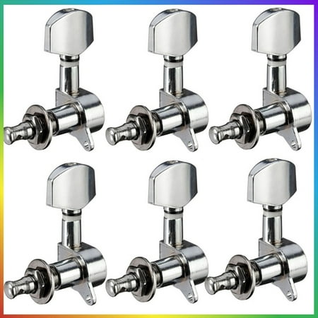 6 Profession Guitar String Tuners Machine Heads Chrome Tuning Pegs Keys (Best Android Guitar Tuner)
