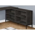thumbnail image 2 of Monarch Specialties Bureau, Bureau À Domicile, Coin, Tiroirs De Rangement, 60"l, Forme De L, Travail, Ordinateur Portable, Métal, Stratifié, Gris, Noir, Contemporain, Moderne, 2 of 4