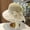 B_ Beige, variant on UTSJKR Womens Irregular Wide Brim Bucket Hat with Floral Crochet Trim for Summer Coastal Escape for Vineyard Visit Town Picnic Packable Elegant Outdoor Sun Hat Pink