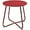 Round Feet, Red, variant on Wubio Outdoor Side Table, 2-Tier Metal Round End Table, Black