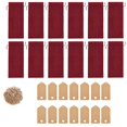 thumbnail image 2 of Tanjnj Wine Bottle Cover 12pc Linen Wine Bag Wine Bottle Cap Wine Bottle Gift Bag With Drawstring Label, 2 of 6