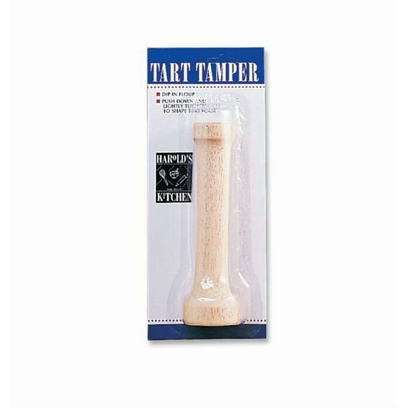 Mrs. Anderson's Baking Dual-Sided Pastry Dough Tart Tamper, Hardwood, 6-Inches