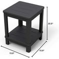 thumbnail image 6 of Keter Adirondack Deluxe Patio Side Table with Two Tiers and Easy Assembly - Perfect for Outdoor Fire Pit Seating, Graphite, 6 of 6
