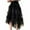 Black, variant on SHTXOZHI Womens A-Line Long Tulle Skirts High Waist Mesh Tiered Layered Irregular Party Skirt