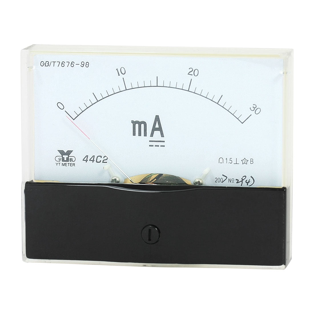 Analog Panel Ammeter Gauge DC 0 - 30mA Measuring Range 1.5 Accuracy ...