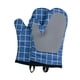 thumbnail image 1 of Guantes de cocina de silicona para horno de 18 x 28 cm, resistentes al calor ... azul, 1 of 9