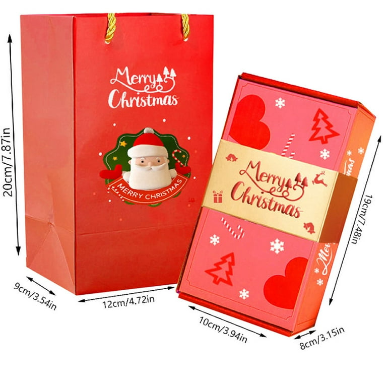 Surprise Gift Box Explosion Merry Christmas Surprise Gift Boxes,Folding  Bouncing Pop-Up Gift Box Explosion for Money and Birthday