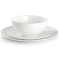 thumbnail image 7 of Gibson Ultra 142770.12 Ultra by Gibson Swanton Arch Break-Resistant Opal Glass Dinnerware Set, White - 12 Piece, 7 of 7