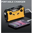 thumbnail image 4 of Kaito KA369 Solar SOS Siren Portable Emergency Radio, Yellow, 4 of 7