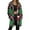 Black, variant on Womens Jacket Longline Jackets Christmas Print Winter Cozy Lined Full Zip Outerwear for Cold Weather Winter Coats for Women Black L