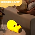 thumbnail image 5 of Capybara Night Light for Kids Silicone 7 Light Color Adjustable Nursery Nightlight Rechargeable Tap Control Bedside Lamp Soft Cute Capybara Lamp for Bedroom Bathroom Office, 5 of 11