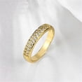thumbnail image 5 of Uloveido AAA CZ Engagement Band Double Wedding Rings Set Women's Gold Plated Pairs Promise Rings (Size 5) KR005, 5 of 7
