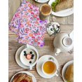 thumbnail image 4 of Spring Floral Kitchen Dish Towels for Drying Dishes Set of 2, Retro Watercolor Flowers Leaves Plants Purple Waffle Weave Microfiber Hand Tea Bathroom Towels Quick Dry & Absorbent Towel 15.7x23.6, 4 of 7