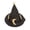 Black, variant on Xirurus Hamster Hat Moon Star Pattern Small Animal Pet Top Hats with Adjustable Chin Strap for Turtles Lizards Geckos, Black, One Size (3.15 inches / 8 cm)
