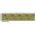 thumbnail image 3 of Ambesonne Vintage Fabric by the Yard Upholstery, Swirly Green Leaves Scroll, 1 Yard, Apple Green Pink Brown, 3 of 5