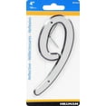 thumbnail image 2 of HIllman 841614 4-Inch Nail-On Reflective Plastic House Number 9, 2 of 2