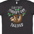 thumbnail image 4 of Inktastic Our 1st Mothers Day Together Cute Mom and Baby Sloth T-Shirt, 4 of 5