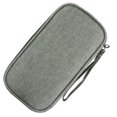 thumbnail image 1 of Organizador electrónico, bolsa organizadora de cables de viaje, bolsa, accesorios electrónicos, estuche de transporte portátil, resistente al agua, gris, 1 of 6